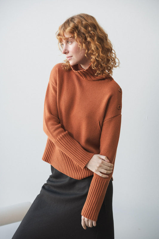 LILLY PILLY Kaida cashmere knit in Cajun