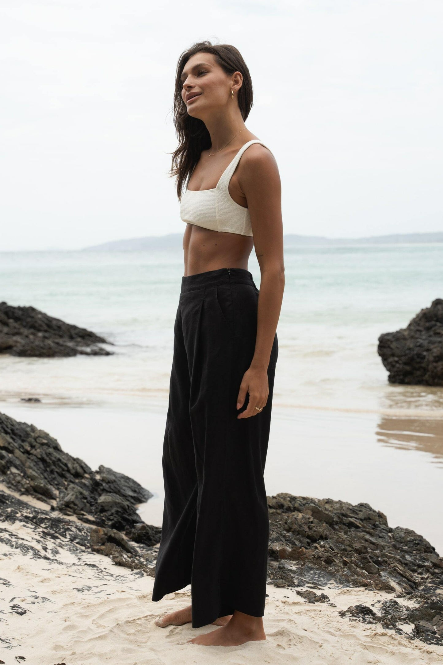 LILLY PILLY Ivy linen pants in Black