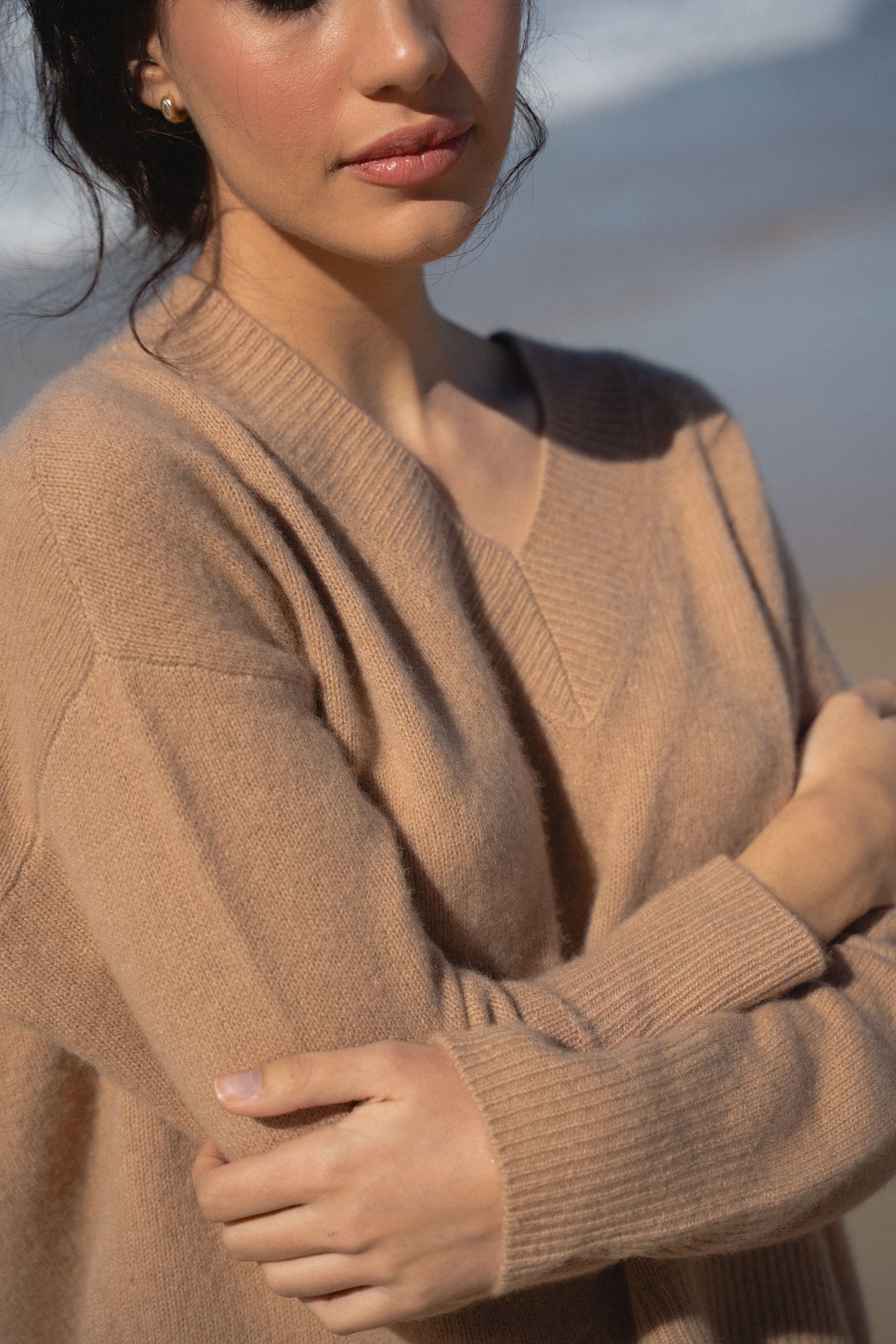 LILLY PILLY June cashmere knit in Camel
