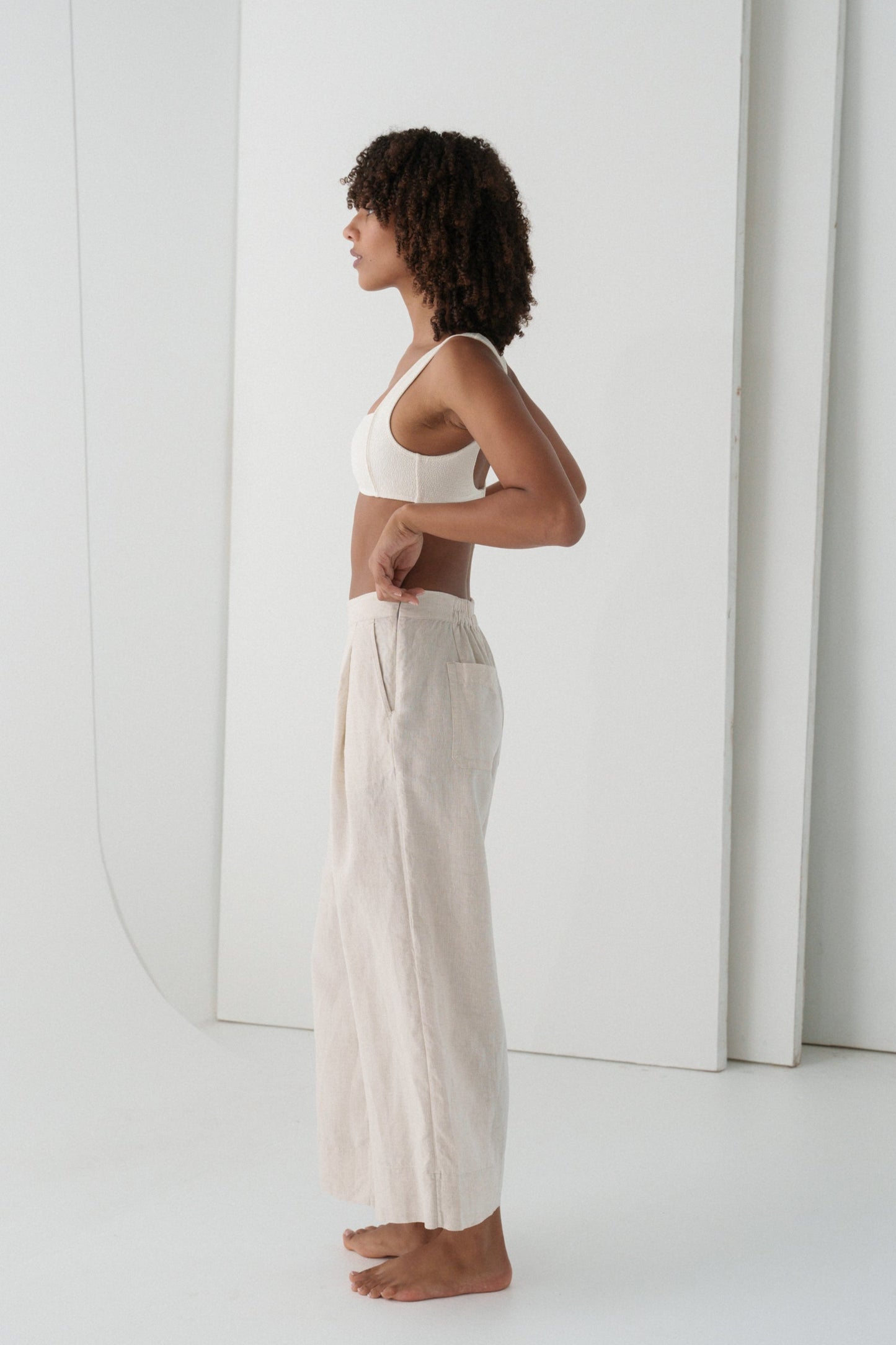 LILLY PILLY Ivy linen pants in Oatmeal