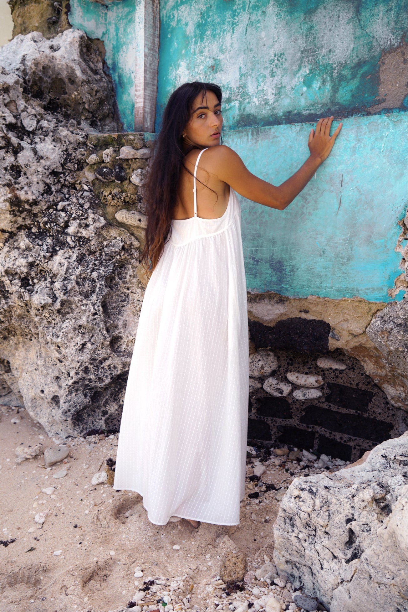BEATRICE IVORY COTTON DRESS