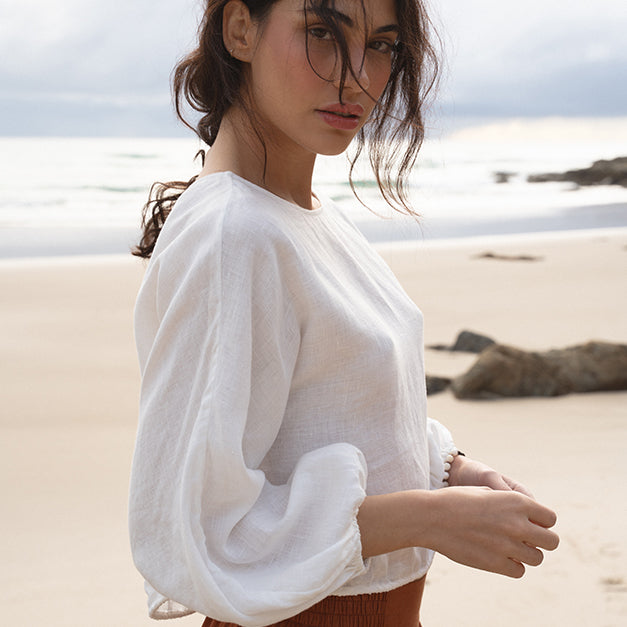 LILLY PILLY linen and silk tops