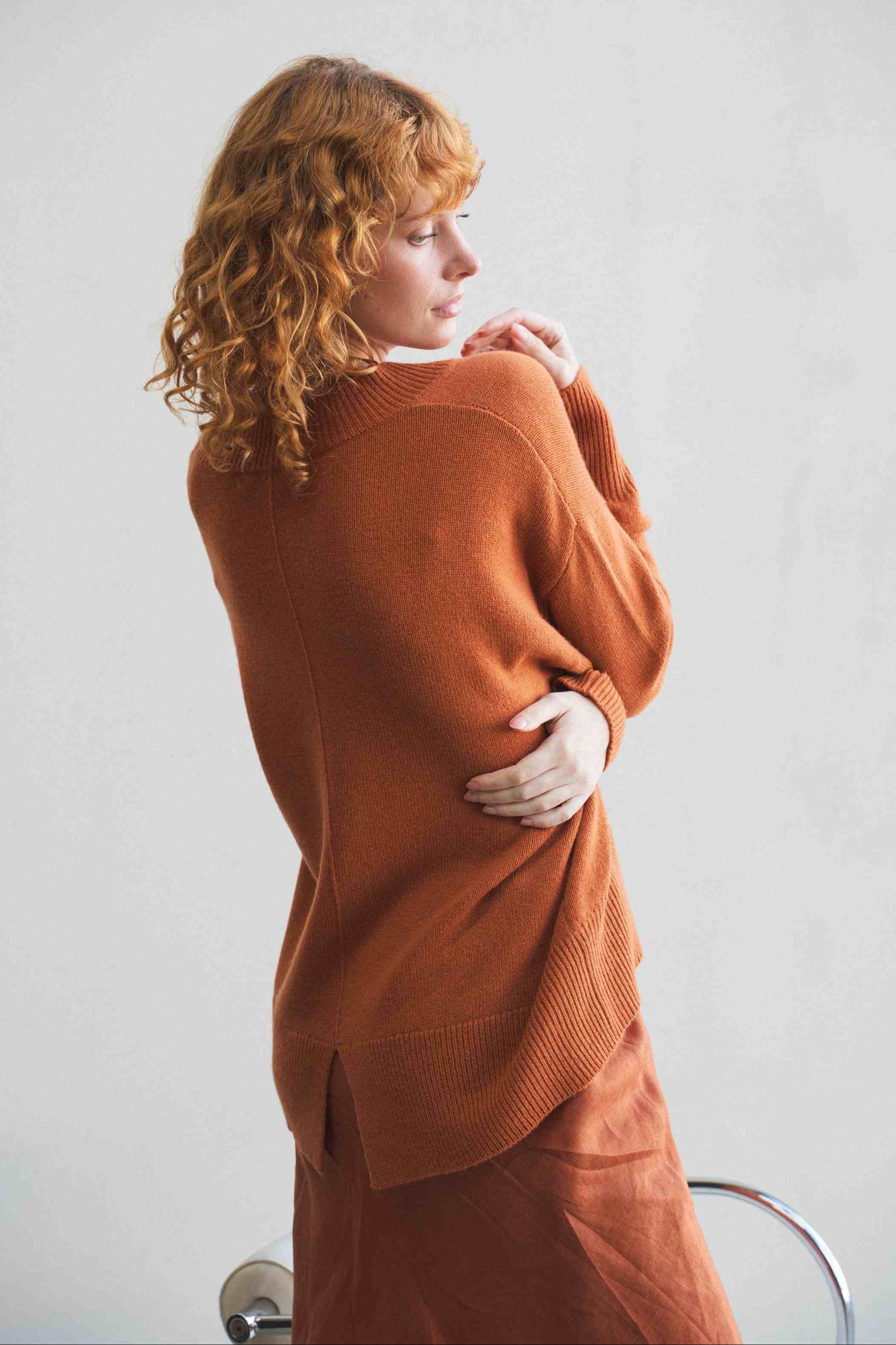 LILLY PILLY June cashmere and merino wool knit in Cajun