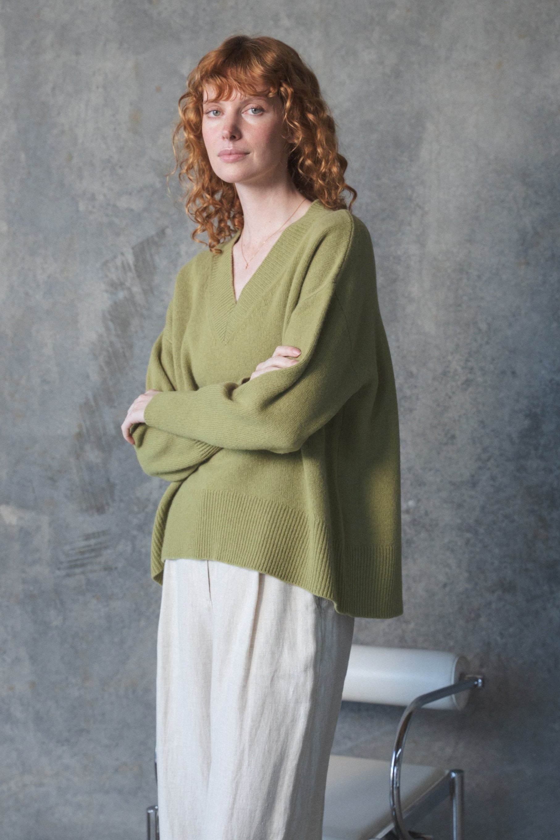 LILLY PILLY June cashmere knit in Olive