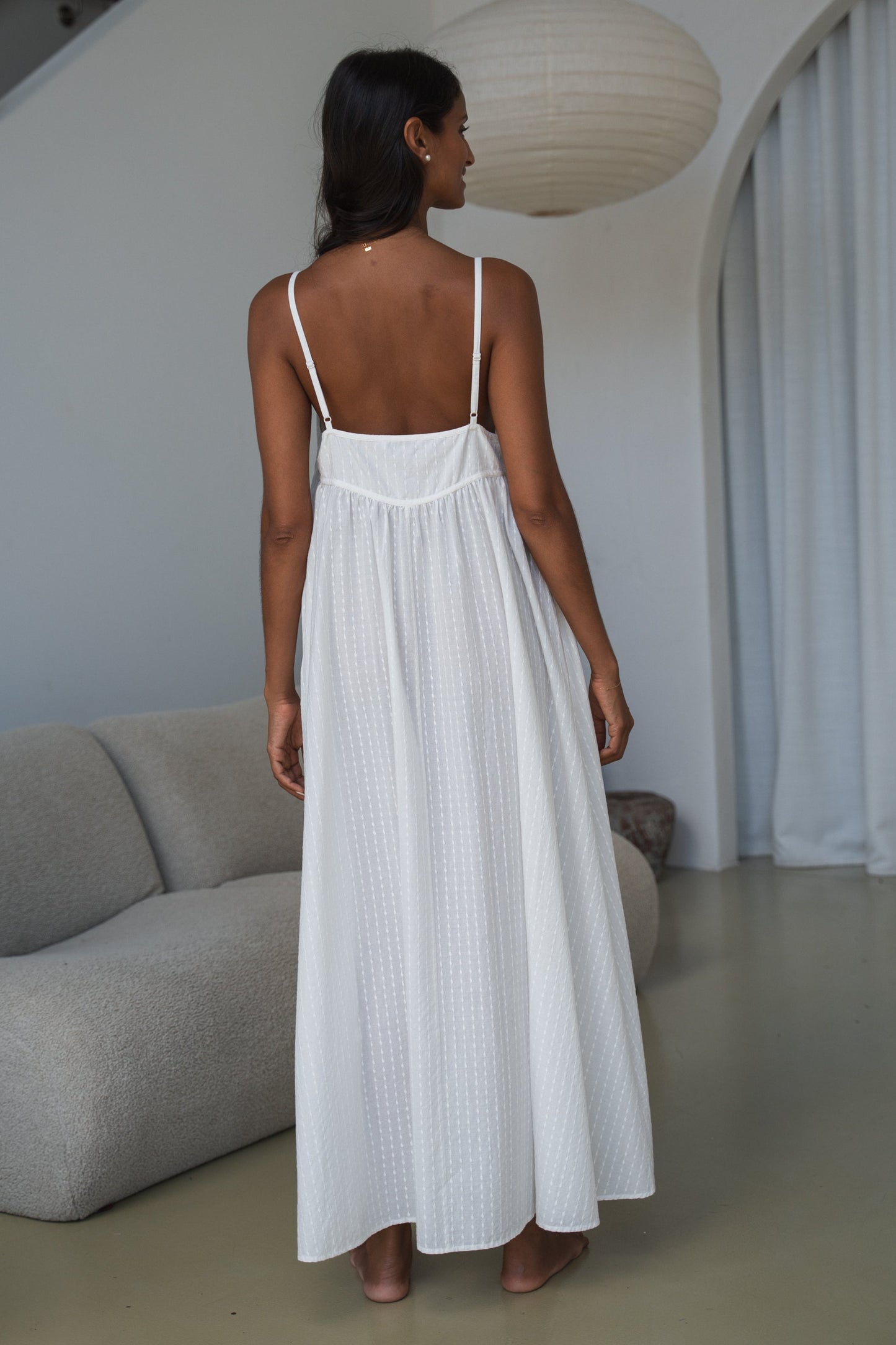 BEATRICE IVORY COTTON DRESS