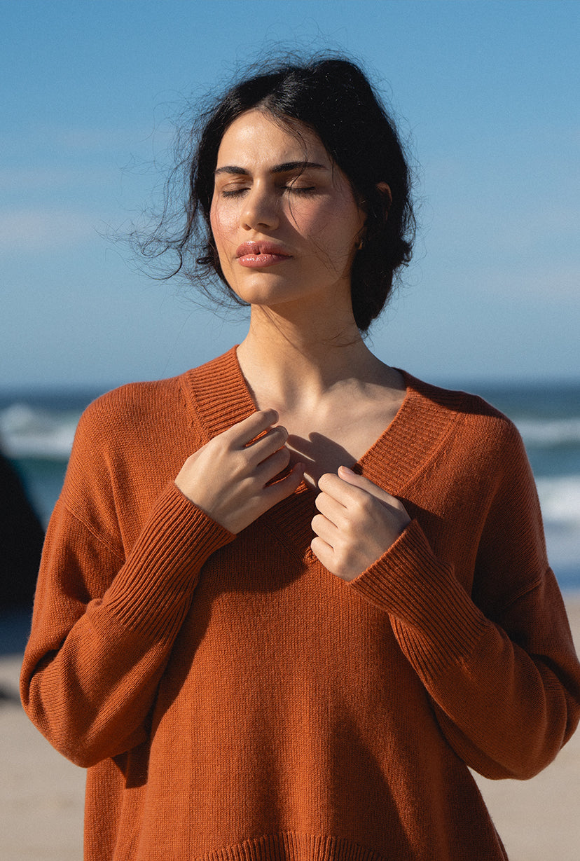 LILLY PILLY June cashmere knit in Cajun
