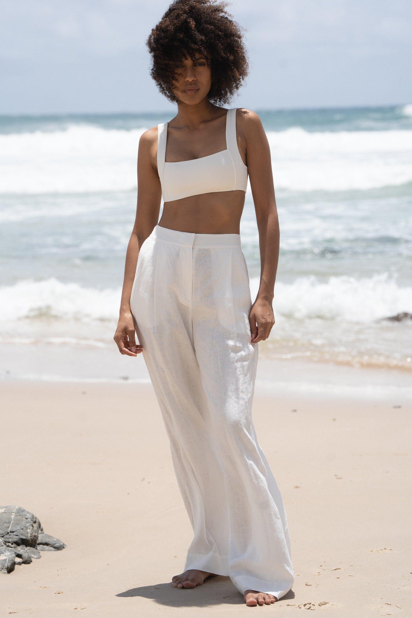 LILLY PILLY Oli linen pants in Ivory