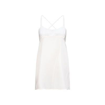 Lilly Pilly Collection bluesign® certified silk Ella Slip in Ivory, as a 3D image of front view