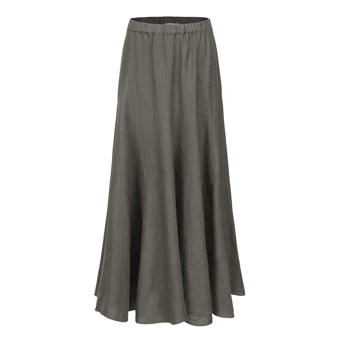 Lilly Pilly Collection 100% organic linen Stella Skirt in Khaki